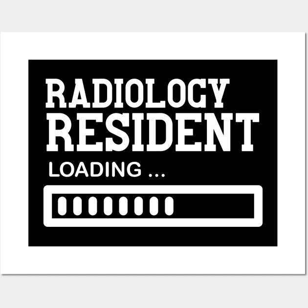 Funny Radiology Resident job Gift Idea Wall Art by Monster Skizveuo